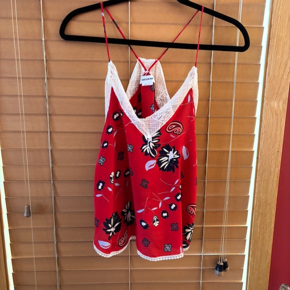 Zadig & Voltaire Christy Daisy Silk Cami - size X-Small (EUC) - Picture 4 of 9